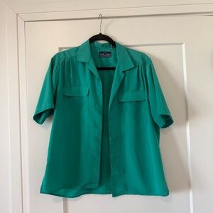 Women's Green Button Down Shirt